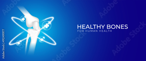 Healthy bone design for humans, suitable for medicine, clinic, orthopedic hospital