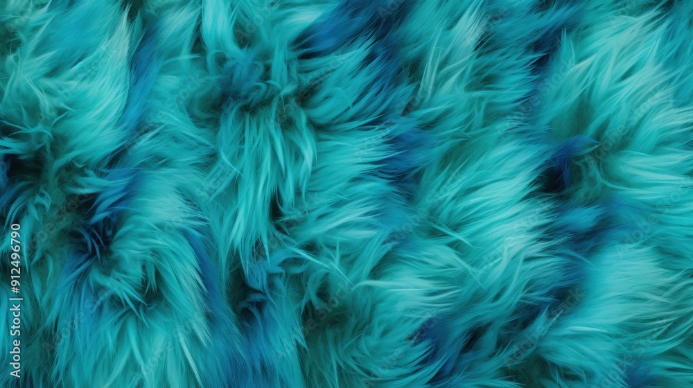 Obraz premium Abstract Blue Fur Texture