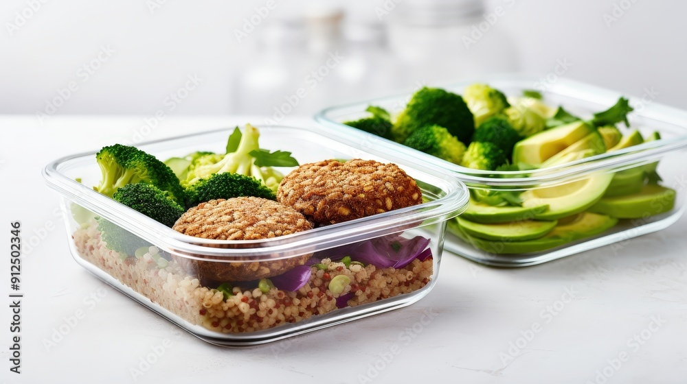 Healthy Meal Prep with Quinoa, Broccoli, and Avocado Healthy Meal Prep with Quinoa, Broccoli, and Avocado
