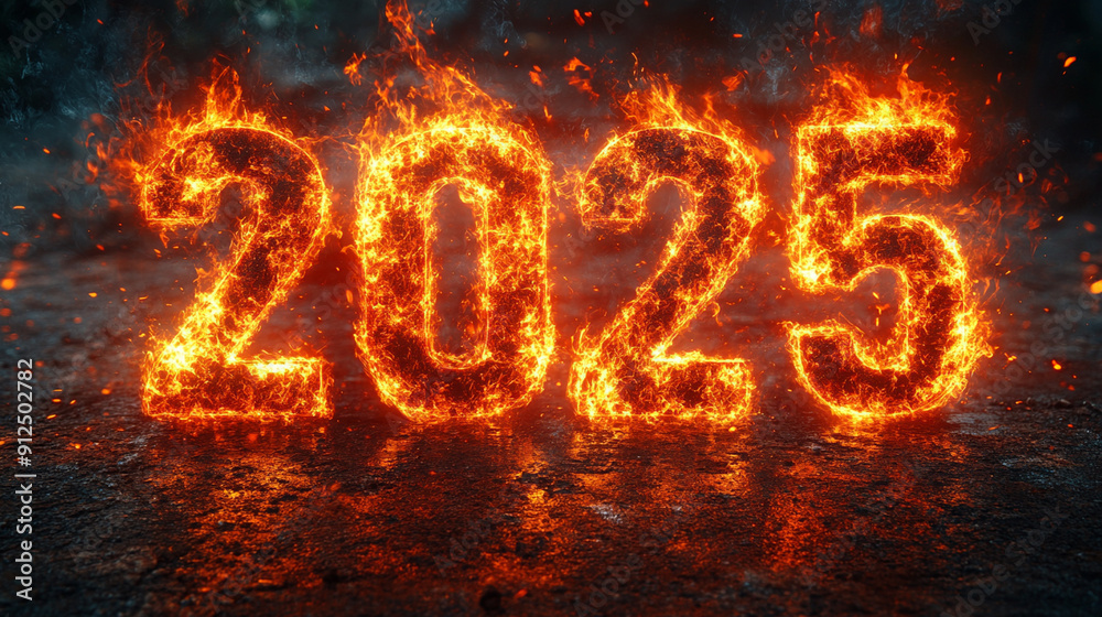 year 2025 with fire year 2025 with fire