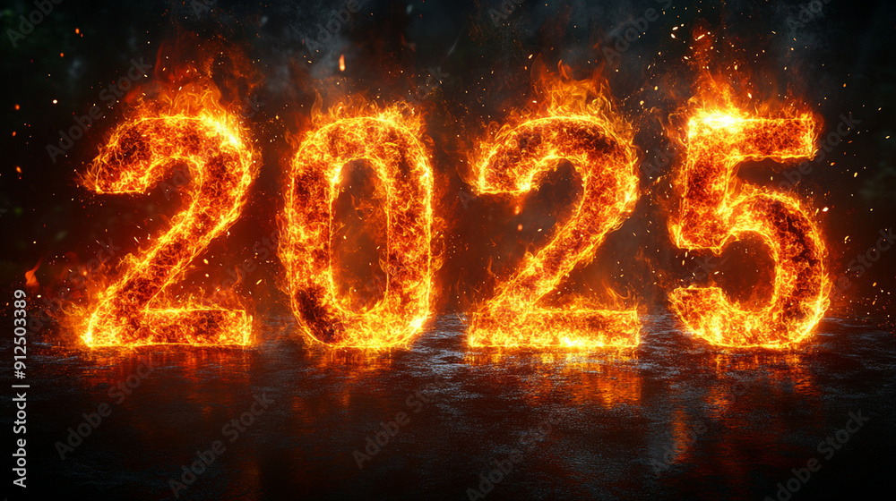 year 2025 with fire year 2025 with fire