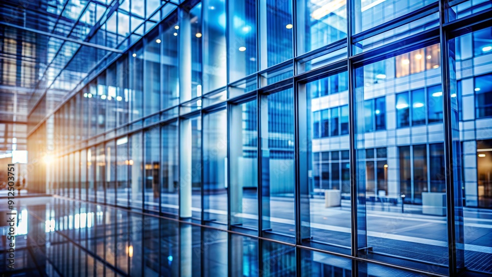 Obraz premium A dynamic blur of a modern office building, perfect for showcasing your business concepts and presentations. The energetic design evokes a sense of professionalism and drive.