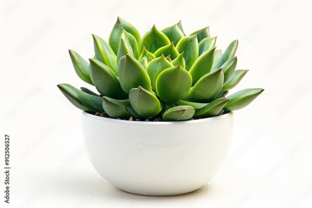 Succulent Plant in a White Pot Succulent Plant in a White Pot