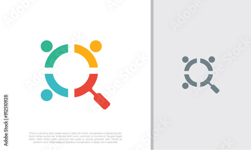 Global Community Logo Icon Elements Template. Community human Logo template vector. Community health care. Abstract Community logo. Human Resources Consulting Company.