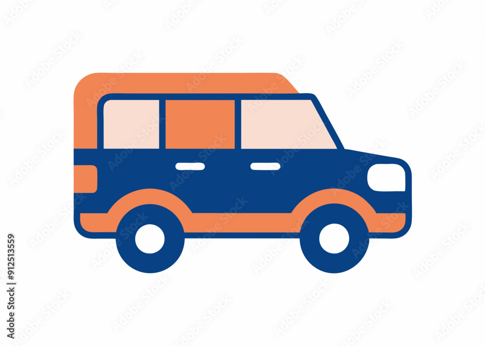 Simple SUV Icon - Vector Graphic Design Simple SUV Icon - Vector Graphic Design