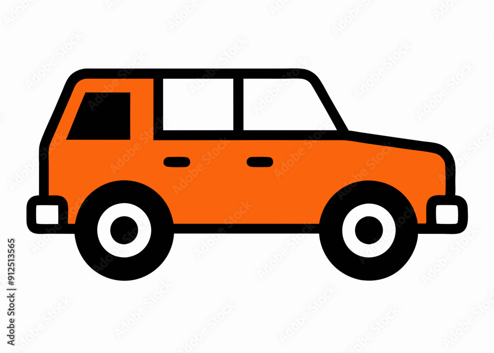 Simple SUV Icon - Vector Graphic Design Simple SUV Icon - Vector Graphic Design