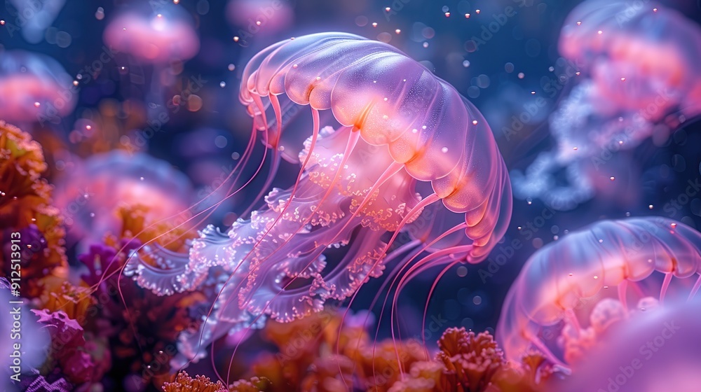 Jellyfish Underwater Jellyfish Underwater