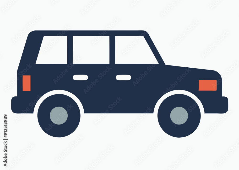 Simple SUV Icon - Vector Graphic Design Simple SUV Icon - Vector Graphic Design