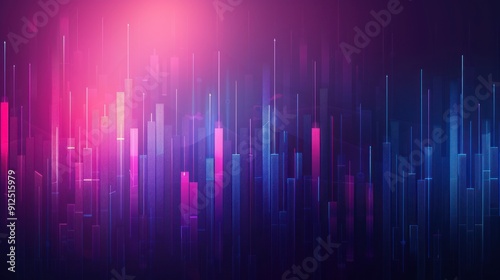 Abstract Neon Cityscape