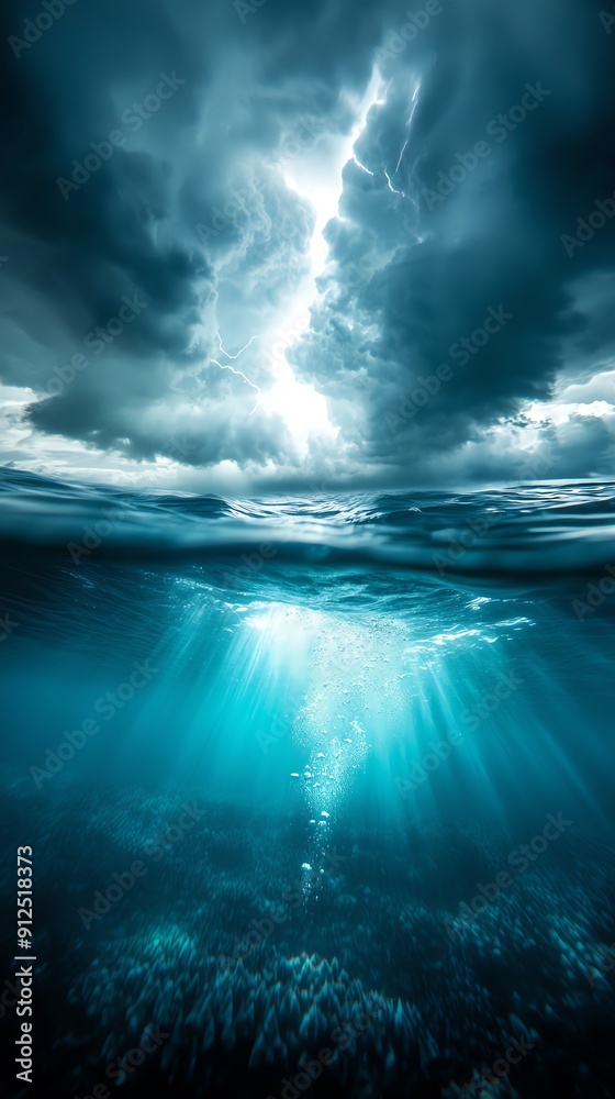 Naklejka premium A mesmerizing underwater world