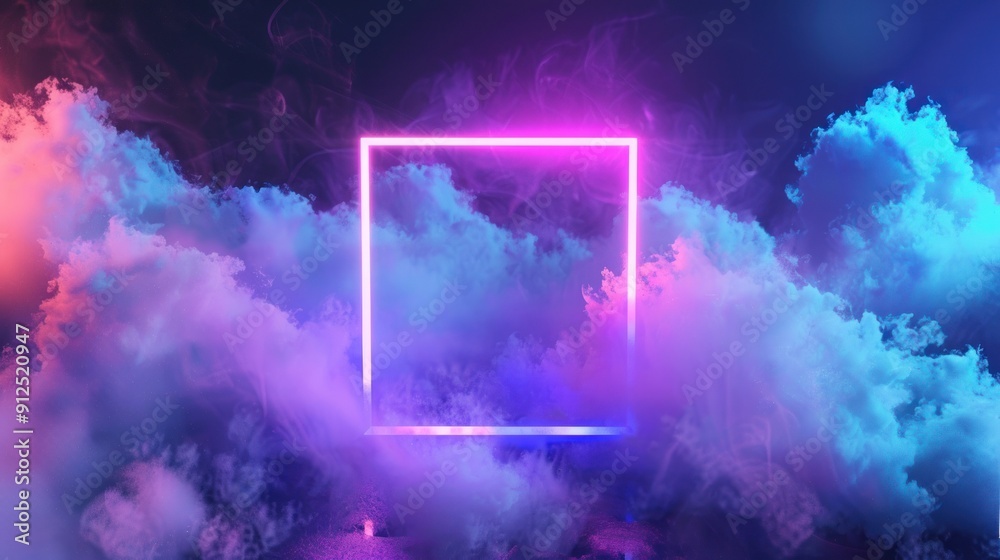 Neon Glow in a Dreamy Sky Neon Glow in a Dreamy Sky