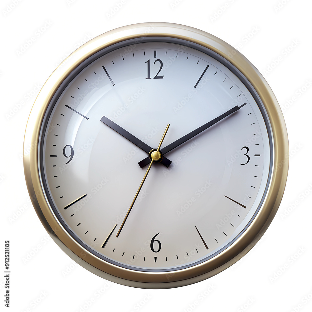 old golden wall clock isolated on tranparent and white background. old golden wall clock isolated on tranparent and white background.