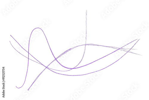 Purple pencil lines on transparent background.