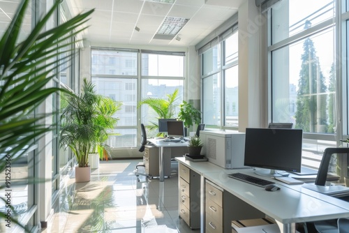 Interior of a empty modern business office