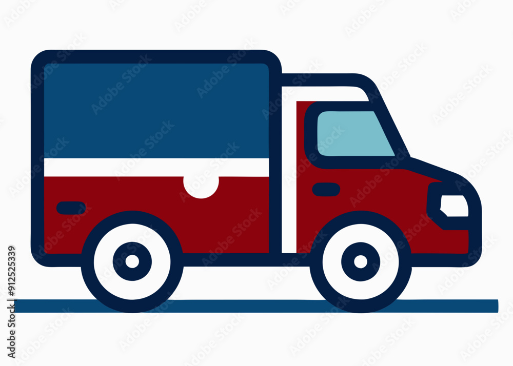 Simple Truck Icon - Vector Illustration Simple Truck Icon - Vector Illustration