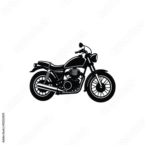 motorbike black silhouette motorcycle