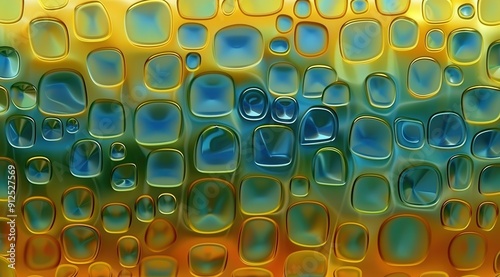 Colorful Abstract Background with Blue and Green Gradient