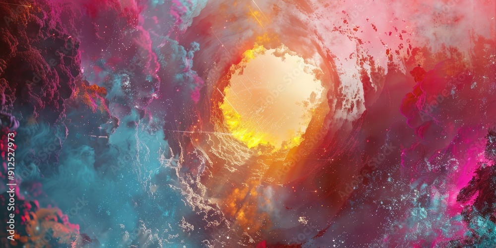 Fototapeta premium Abstract art depicting cosmic clouds.
