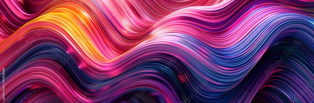 Abstract background with colorful wavy lines. Abstract background with colorful wavy lines.
