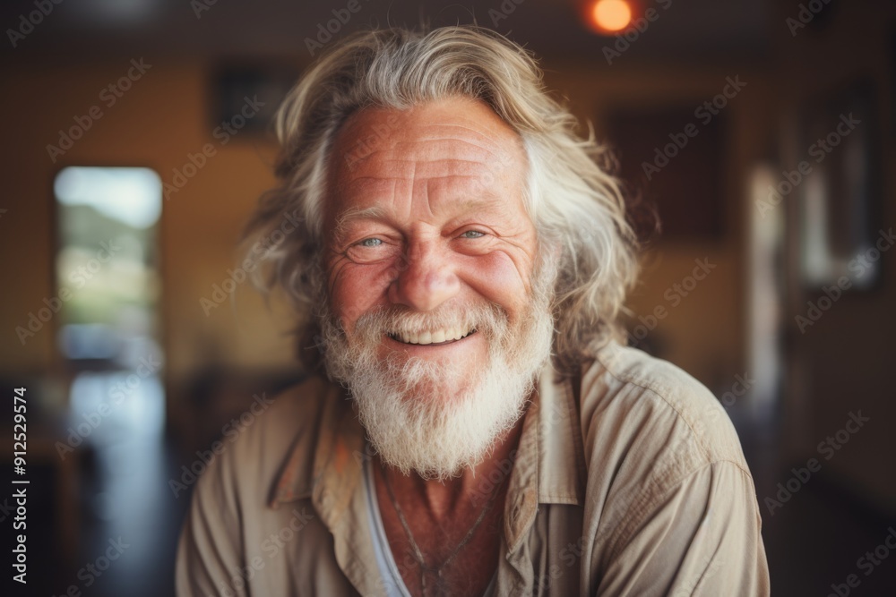Portrait of a elderly Caucasian man smiling in nursing home Portrait of a elderly Caucasian man smiling in nursing home