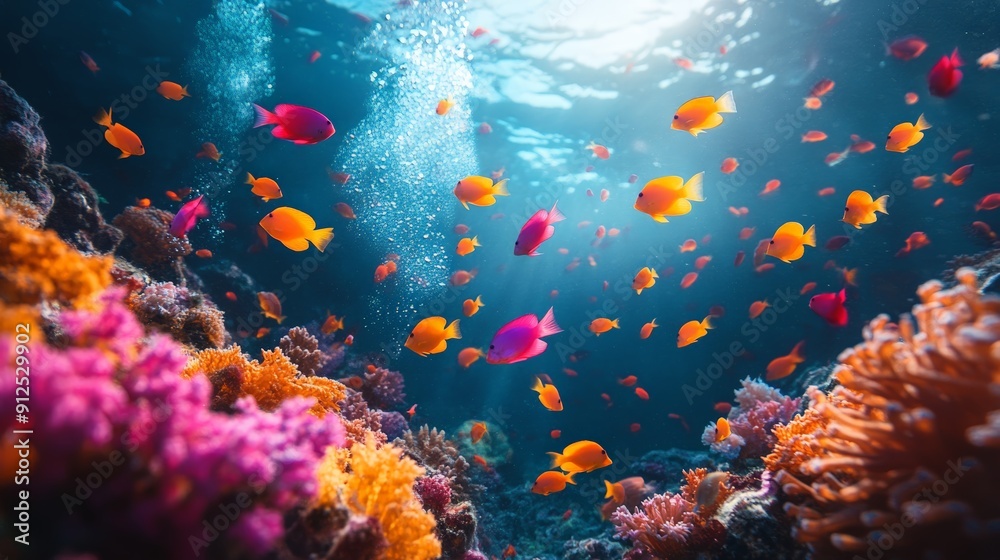 Vibrant Coral Reef Underwater Vibrant Coral Reef Underwater