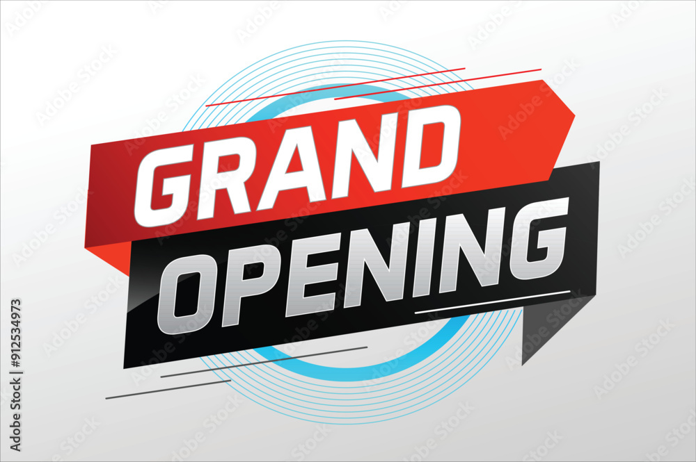 Fototapeta premium coming soon grand opening word concept vector illustration with megaphone and 3d, web, mobile app, poster, banner, flyer, background, gift card, coupon, label, wallpaper