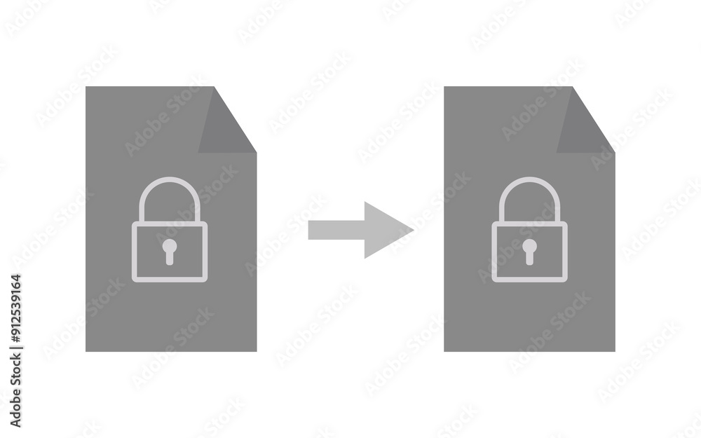 Application lock and unlock concept. documents with lock. lock and unlock icons. high quality. illustration graphic vector design Application lock and unlock concept. documents with lock. lock and unlock icons. high quality. illustration graphic vector design