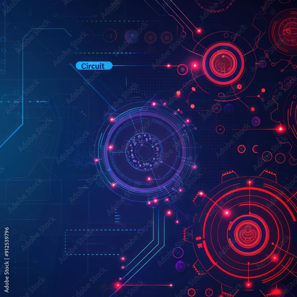 Obraz premium Abstract Technology Circuitry Background