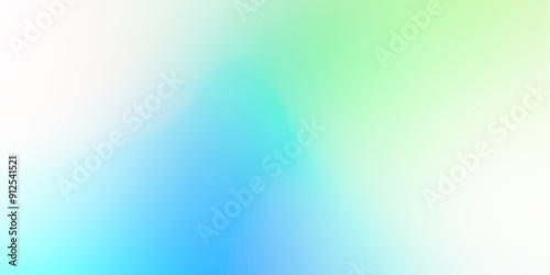 Fototapeta Naklejka Na Ścianę i Meble -  blurry gradient blue white green frosted glass effect colorful abstract pastel background with blank space