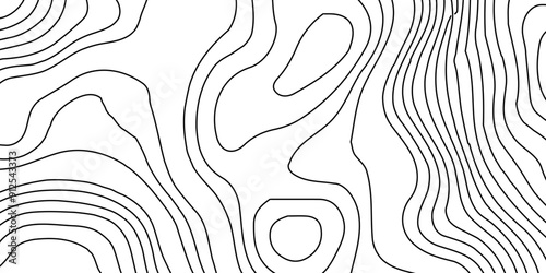 Topographic map. Geographic mountain relief.Black and white topography contour lines map,Topographic map and landscape terrain texture grid,Geographic mountain terrain.The topo contour map with terrai