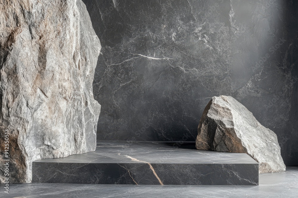 natural stones for podium background , ai natural stones for podium background , ai
