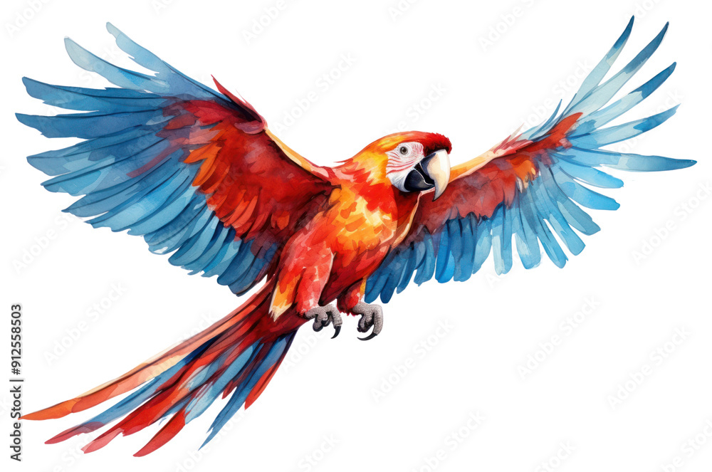 Fototapeta premium PNG Animal parrot macaw bird.