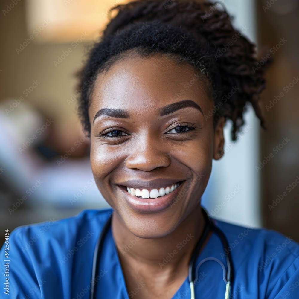 Portrait of a smiling young nurse in hospital Portrait of a smiling young nurse in hospital