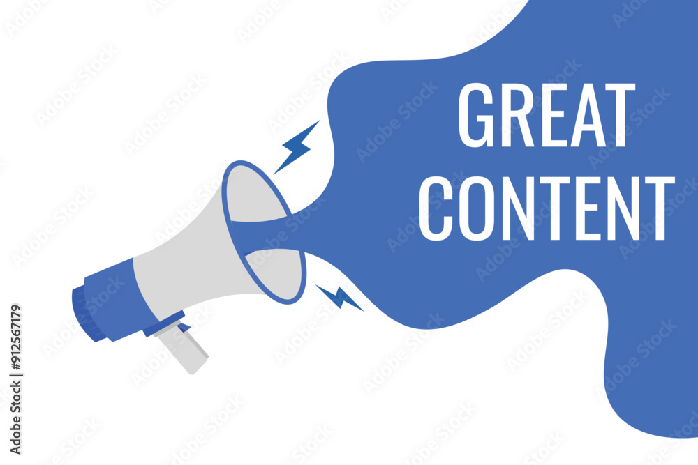 great content button, banner, label, template for website. great content text with colorful megaphone icon
great content button, banner, label, template for website. great content text with colorful megaphone icon