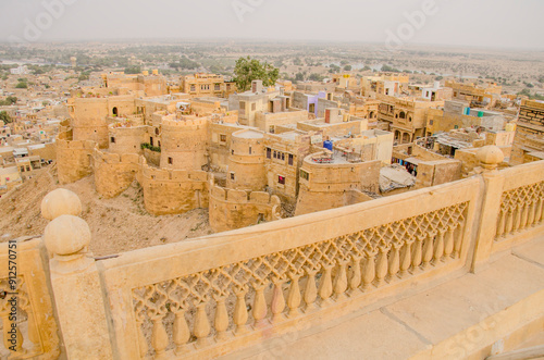 Jaisalmer fort, Sonar (Golden) Fort, High angle view, UNESCO World heritage site, Jaisalmer, Rajasthan, India, Asia.