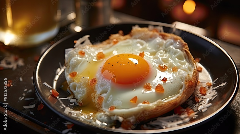 An overhead image of a cracked egg mixed with flour forming dough on a wooden table Top down shot An overhead image of a cracked egg mixed with flour forming dough on a wooden table Top down shot