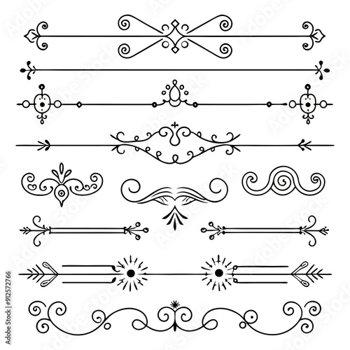 Wallpaper Mural graphic with a black white  plant flower  ornament on an isolated background Torontodigital.ca