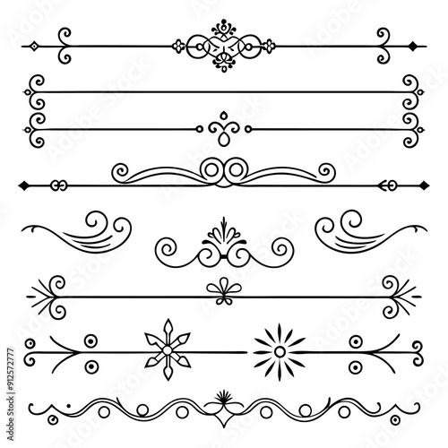 Wallpaper Mural graphic with a black white  plant flower  ornament on an isolated background Torontodigital.ca