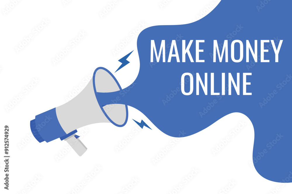 make money online button, banner, label, template for website. make money online text with colorful megaphone icon
make money online button, banner, label, template for website. make money online text with colorful megaphone icon