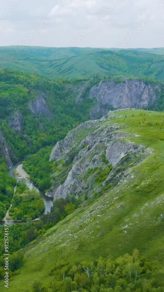 Fantastic view of mountain during summer Fantastic view of mountain during summer