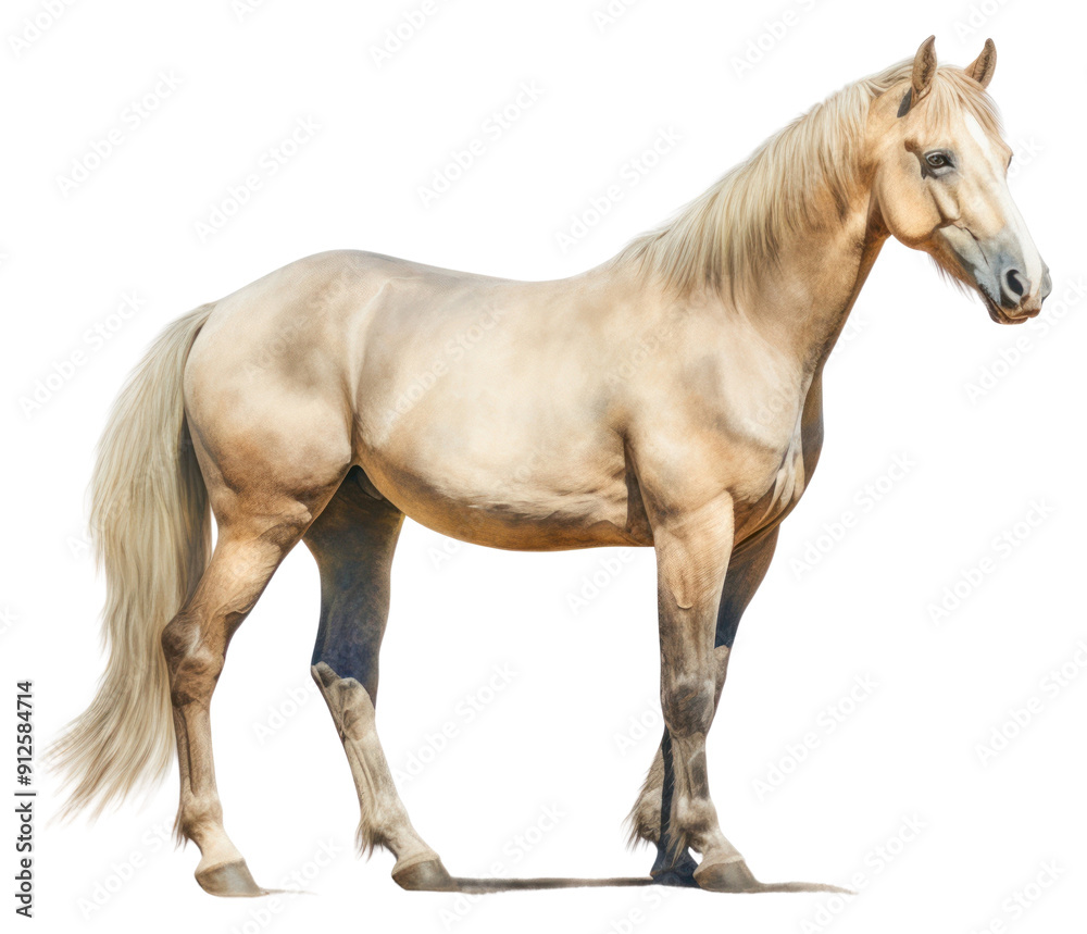 Fototapeta premium PNG Horse stallion standing animal.