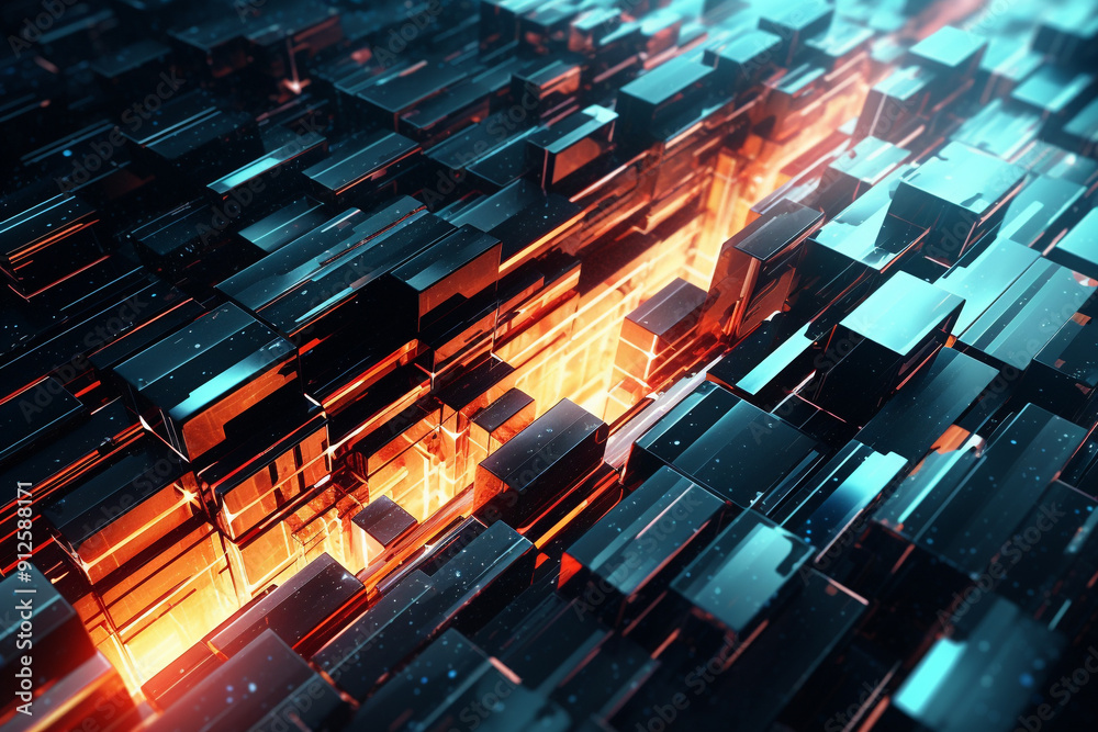 Obraz premium City of Neon Dreams Cyberpunk Chronicles