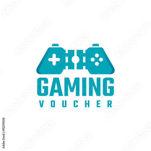 game voucher logo vector suitable for game store