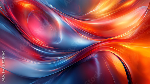 Wallpaper Mural Vibrant abstract swirl of colors creating a dynamic visual experience, perfect for modern design and artistic projects. Torontodigital.ca