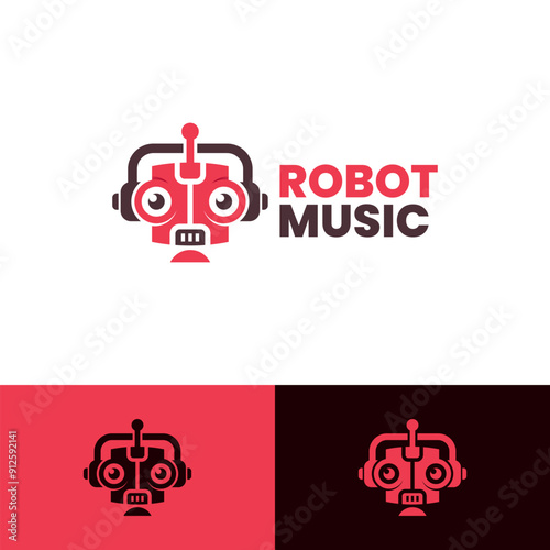 bot music logo vector