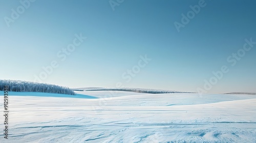 blue sky and snow