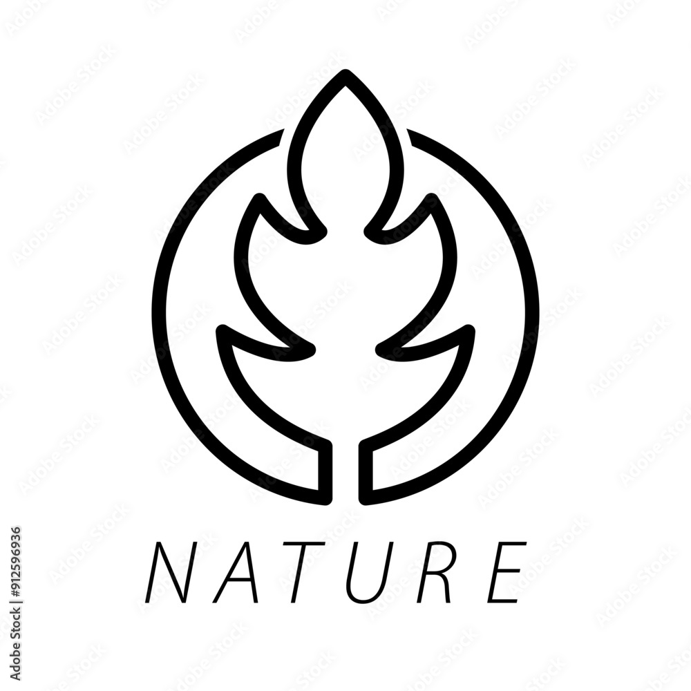 Leaf icon template Leaf icon template