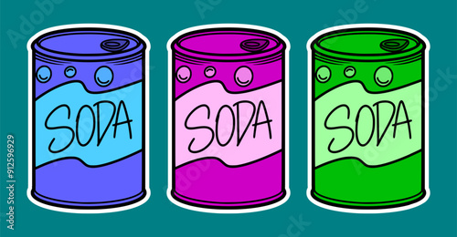 Vector Illustration of a Soda Drink Can