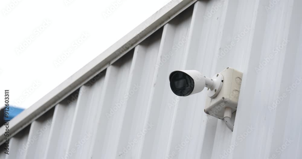 security camera on a wall,cctv security camera