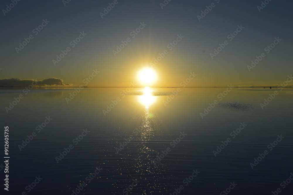 Pôr do sol no Salar de Uyuni Pôr do sol no Salar de Uyuni